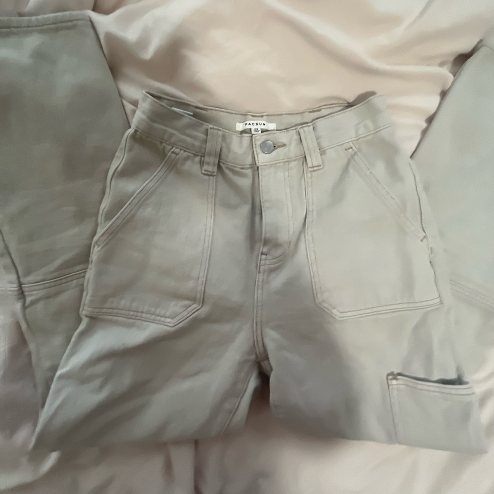 Pacsun Cargo Pants Bone
